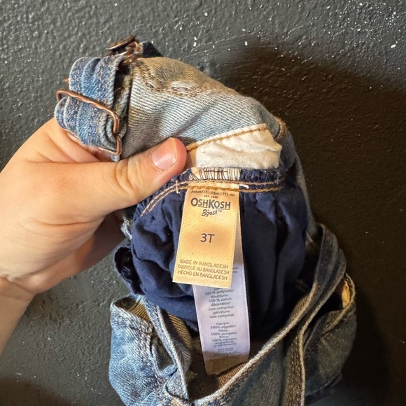 OshKosh B'gosh Blue Denim Tulle Skirt Overalls Size 3T - Picture 4 of 4